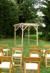 Picture of an Arbour with AkerWoods Posts from Customer: Jim Brubaker